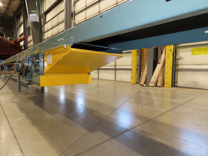 Hytrol 18"x 50' 10" Slider Bed Conveyor 15.5" Belt 2Hp 3PH Center Drive 65FPM