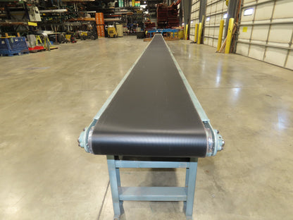 Hytrol 18"x 50' 10" Slider Bed Conveyor 15.5" Belt 2Hp 3PH Center Drive 65FPM