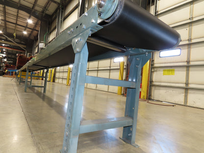 Hytrol 18"x 50' 10" Slider Bed Conveyor 15.5" Belt 2Hp 3PH Center Drive 65FPM