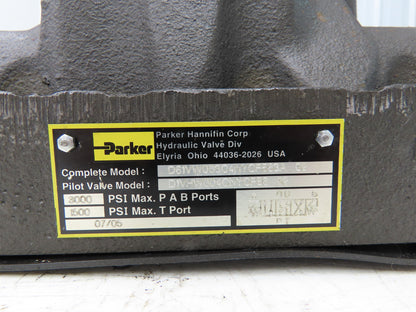 Parker D1VHW004CNYCF56 Directional Solenoid Valve 120V D61VW003C4NYCF563A
