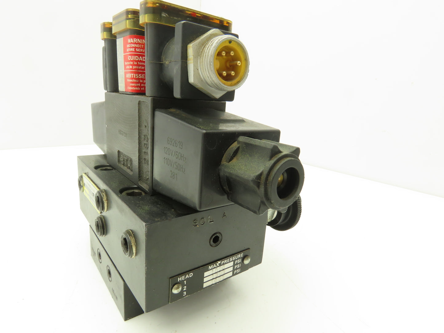 Parker D1VW9CNYCF56 Directional Solenoid Valve Tri-Pressure Relief R2P8YF56MMM