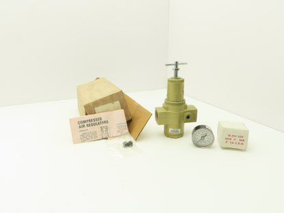 Norgren R17-601-RGLA Pneumatic Regulator W/Gauge 3/4"NPT 300PSI Max 125PSI Out