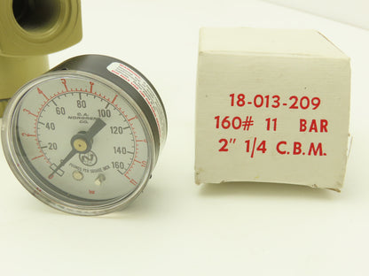 Norgren R17-601-RGLA Pneumatic Regulator W/Gauge 3/4"NPT 300PSI Max 125PSI Out