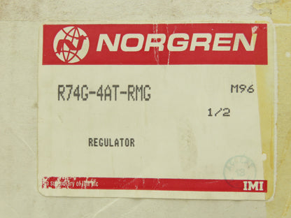 Norgren R74G-4AT-RMG Pneumatic Regulator T-Bar Adjust 300PSI 1/2"NPT W/Gauge