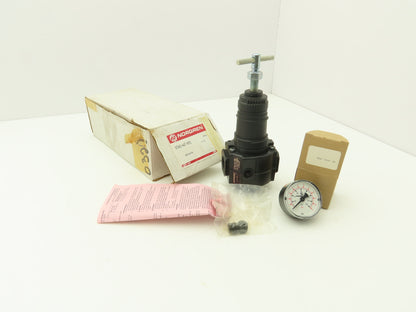 Norgren R74G-4AT-RMG Pneumatic Regulator T-Bar Adjust 300PSI 1/2"NPT W/Gauge