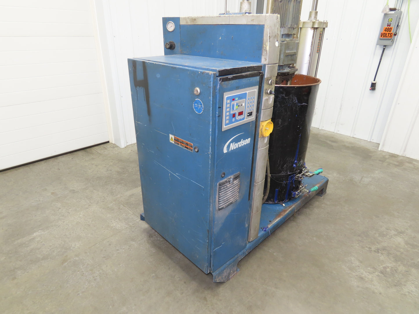 Nordson DD200 Piston Pump Bulk Melter 55 Gallon Drum Hot Melt 480V Parts Only