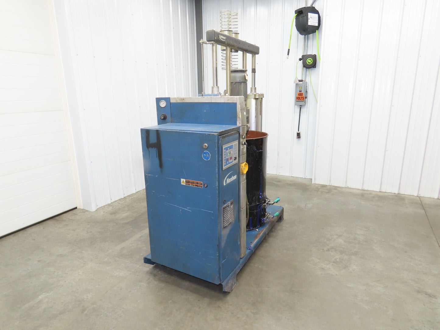 Nordson DD200 Piston Pump Bulk Melter 55 Gallon Drum Hot Melt 480V Parts Only