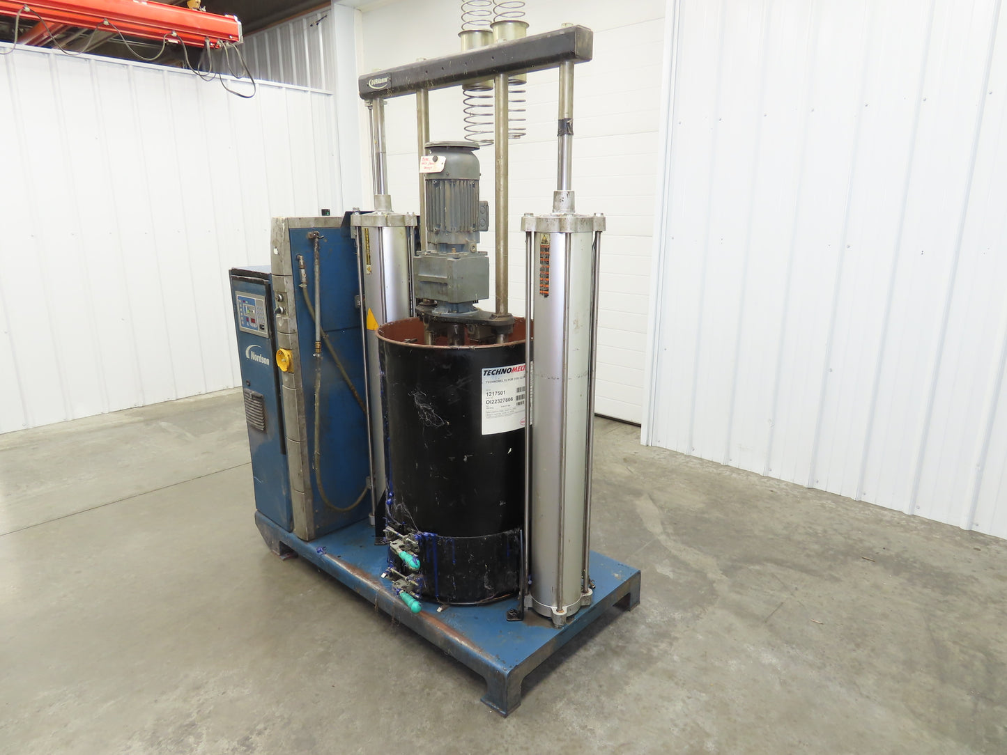 Nordson DD200 Piston Pump Bulk Melter 55 Gallon Drum Hot Melt 480V Parts Only