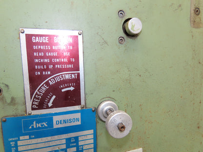 Denison Multipress Electric Over Hydraulic Press 8 Ton 12" Stroke 230V