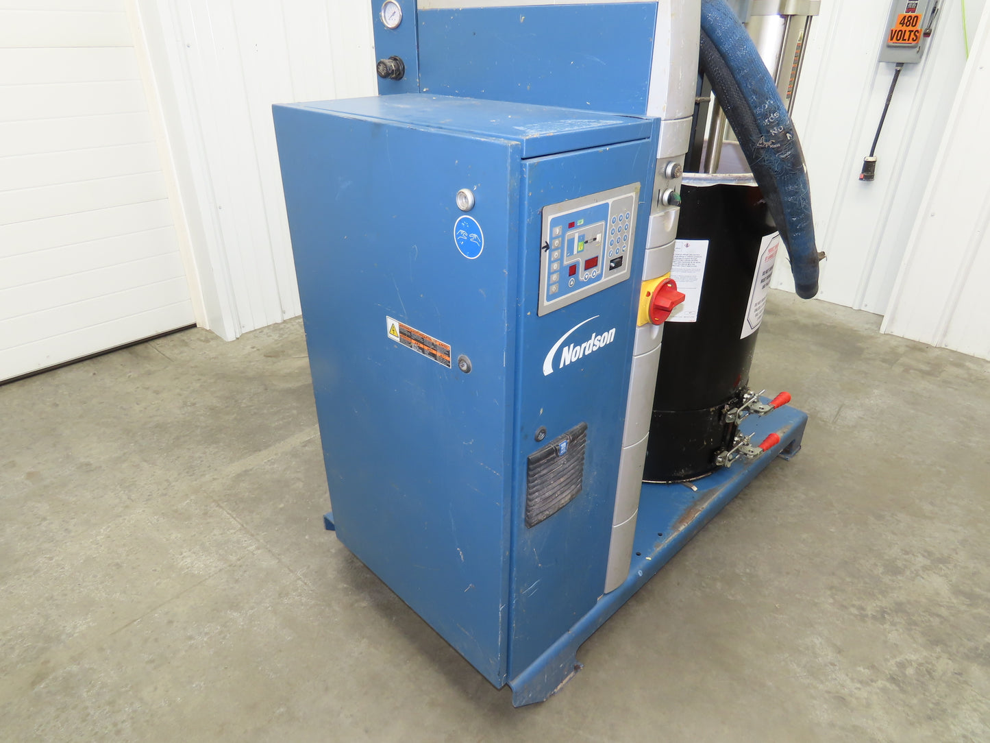 Nordson DD200 Piston Pump Bulk Melter 55 Gallon Drum Hot Melt 480V Parts Only