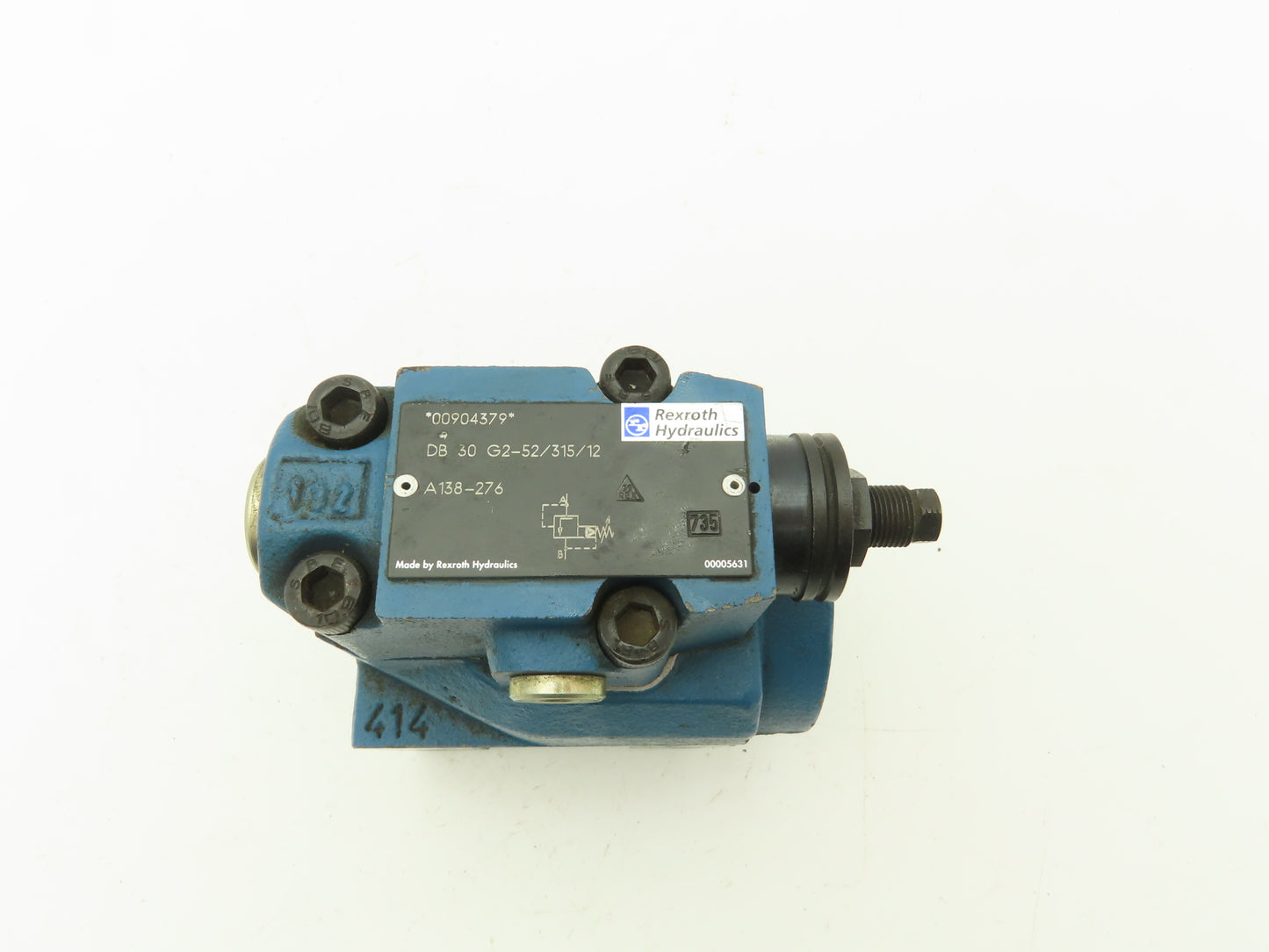 Rexroth DB 30 G2-52/315/12 Hydraulic Pressure Relief Valve Pilot-Operated
