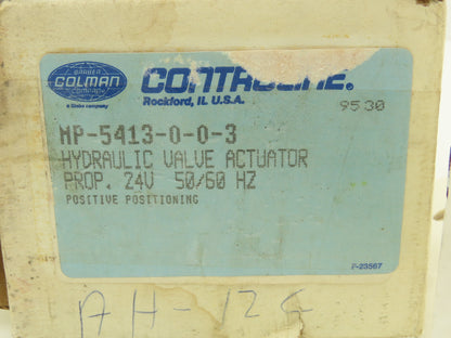 Barber Coleman MP-5413-0-0-3 Hydraulic Valve Actuator Prop 24V 50/60Hz