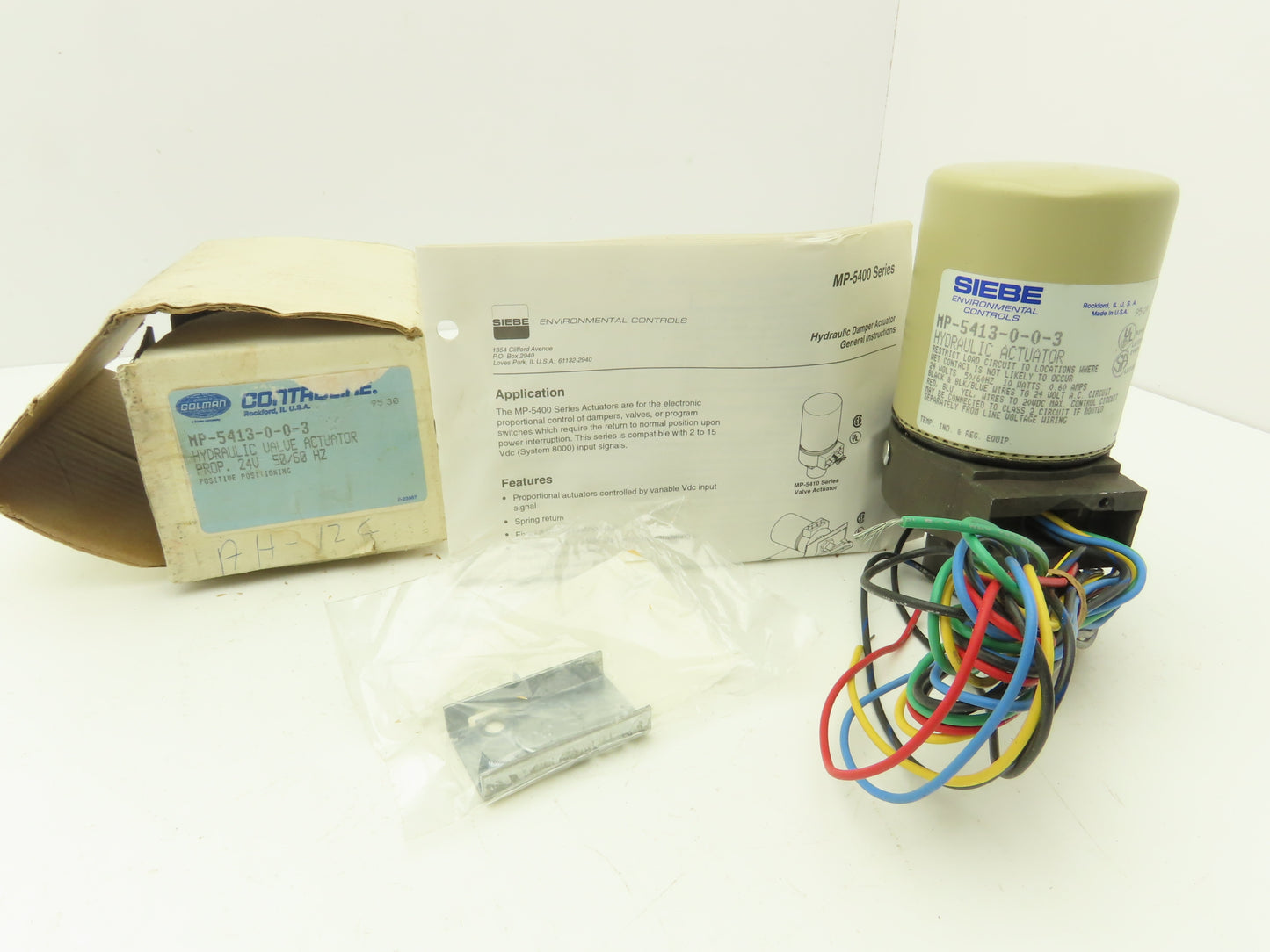 Barber Coleman MP-5413-0-0-3 Hydraulic Valve Actuator Prop 24V 50/60Hz