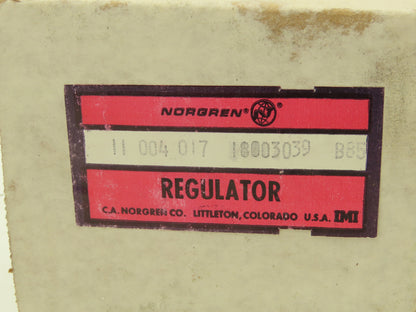 Norgren 11-004-017 Pneumatic Air Pressure Regulator 400PSI Max In 60PSI Out