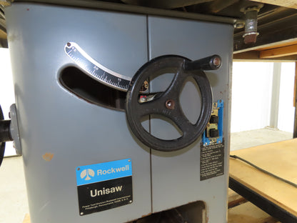 Delta 34-761 Unisaw Table Saw 10" Tilting Arbor 3Ph 3 HP 240/480V 57" Fence