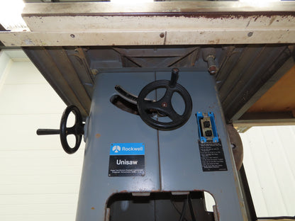 Delta 34-761 Unisaw Table Saw 10" Tilting Arbor 3Ph 3 HP 240/480V 57" Fence