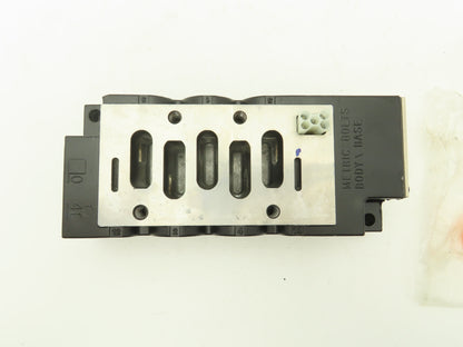 Parker PS4319AP Single Valve Subbase Aluminum Manifold 3/4"NPT ISO Size H4