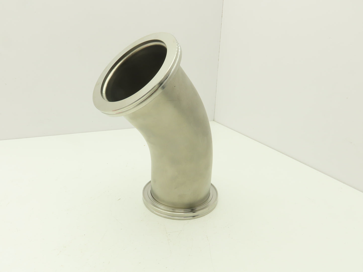 Pfeiffer 2KL-ISO-100-OF ISO-K 45 Radius Elbow Flanges W/Tangents 4" Tube 304 SS