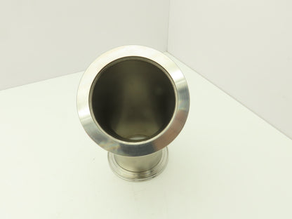 Pfeiffer 2KL-ISO-100-OF ISO-K 45 Radius Elbow Flanges W/Tangents 4" Tube 304 SS