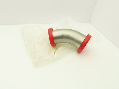 Pfeiffer 2KL-ISO-100-OF ISO-K 45 Radius Elbow Flanges W/Tangents 4" Tube 304 SS