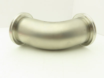 Pfeiffer 2KL-ISO-100-OF ISO-K 45 Radius Elbow Flanges W/Tangents 4" Tube 304 SS