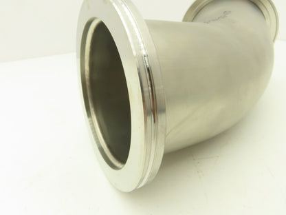 Pfeiffer 2KL-ISO-100-OF ISO-K 45 Radius Elbow Flanges W/Tangents 4" Tube 304 SS