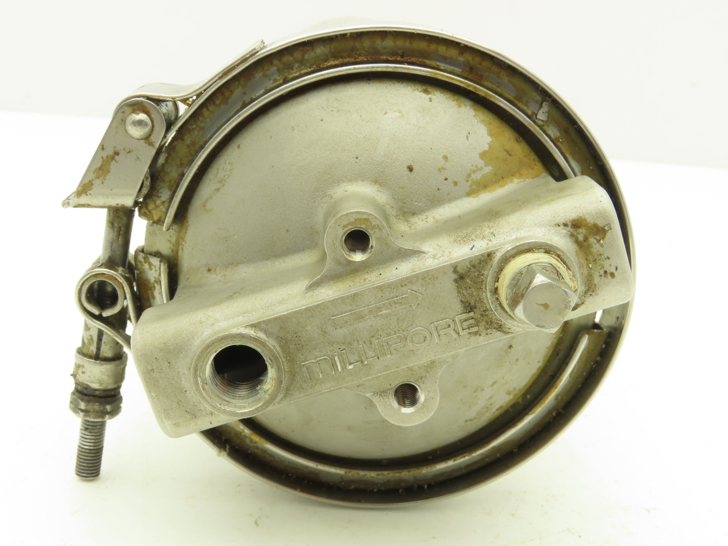 Millipore YMV15133K-110 Stainless Filter Housing 3"x 12"L M16x1.5 Ports