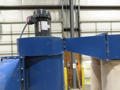 Donaldson Model 20 Torit Cyclone Dust Collector 4 Bag Filter 5 HP Wood Sawdust