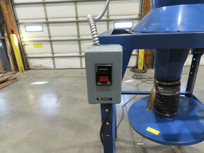 Donaldson Model 20 Torit Cyclone Dust Collector 4 Bag Filter 5 HP Wood Sawdust