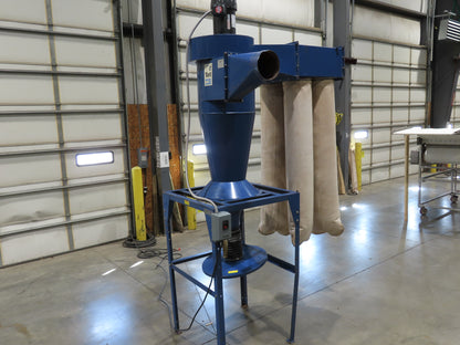 Donaldson Model 20 Torit Cyclone Dust Collector 4 Bag Filter 5 HP Wood Sawdust