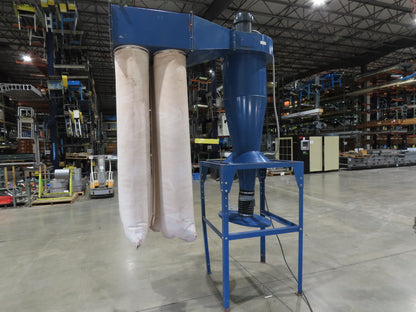 Donaldson Model 20 Torit Cyclone Dust Collector 4 Bag Filter 5 HP Wood Sawdust