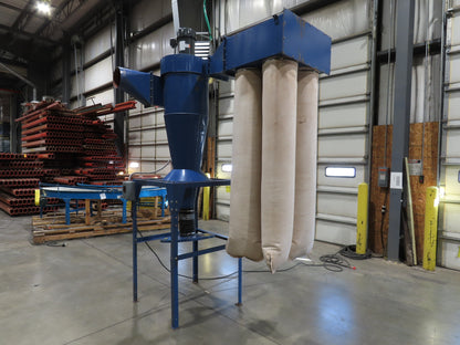 Donaldson Model 20 Torit Cyclone Dust Collector 4 Bag Filter 5 HP Wood Sawdust