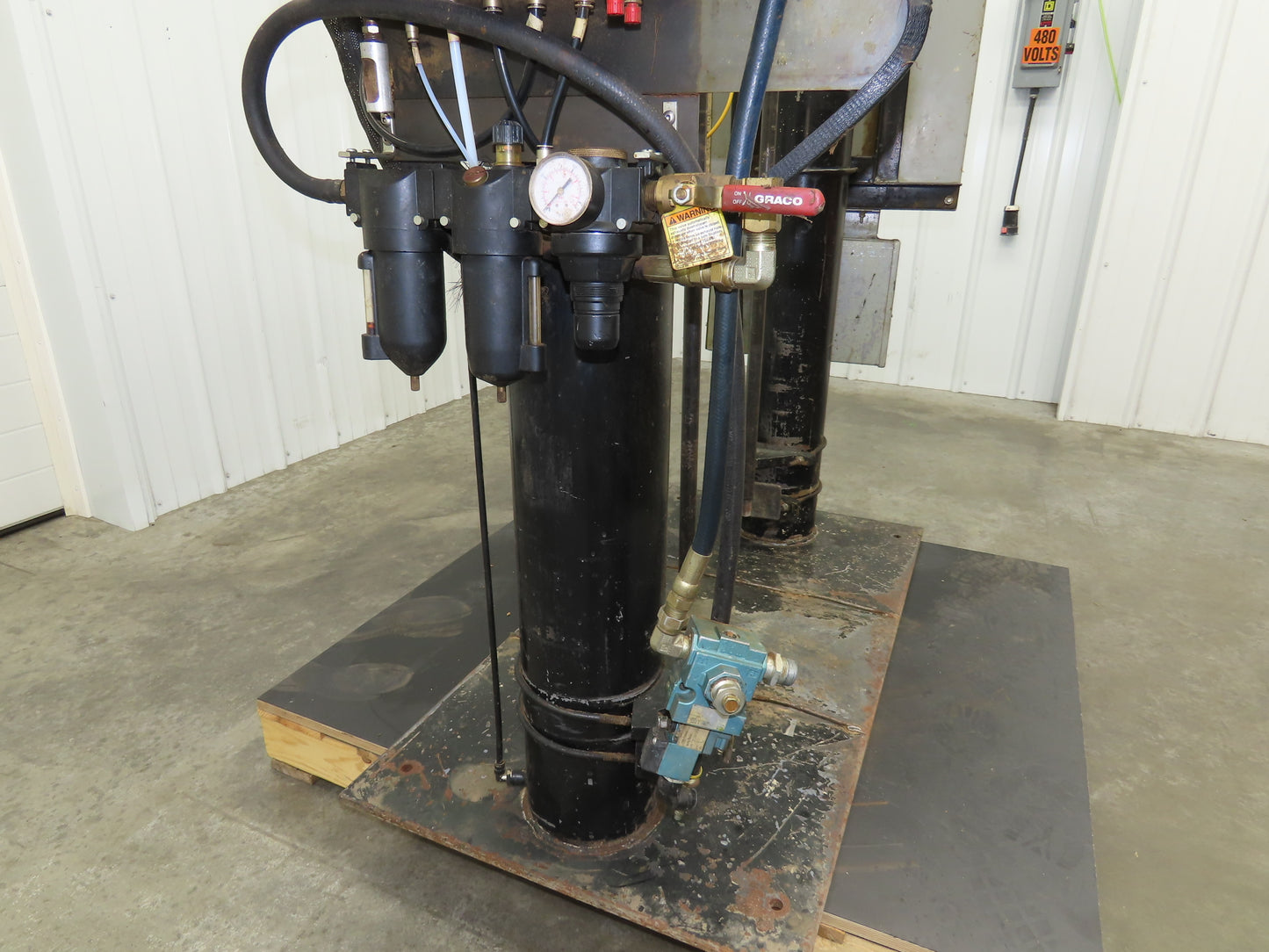 Graco 243895 Thermo-o-flow Hot Melt Drum Unloader 55 Gallon 480V No Pump