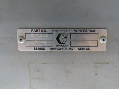 Graco 243895 Thermo-o-flow Hot Melt Drum Unloader 55 Gallon 480V No Pump