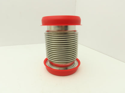 Pfeiffer 2FC-ISO-400-4 ISO-K Flexible Coupling Bellows 4"ID 7"Length 5"OD-Flange