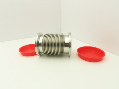 Pfeiffer 2FC-ISO-400-4 ISO-K Flexible Coupling Bellows 4"ID 7"Length 5"OD-Flange