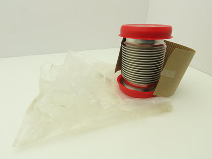 Pfeiffer 2FC-ISO-400-4 ISO-K Flexible Coupling Bellows 4"ID 7"Length 5"OD-Flange