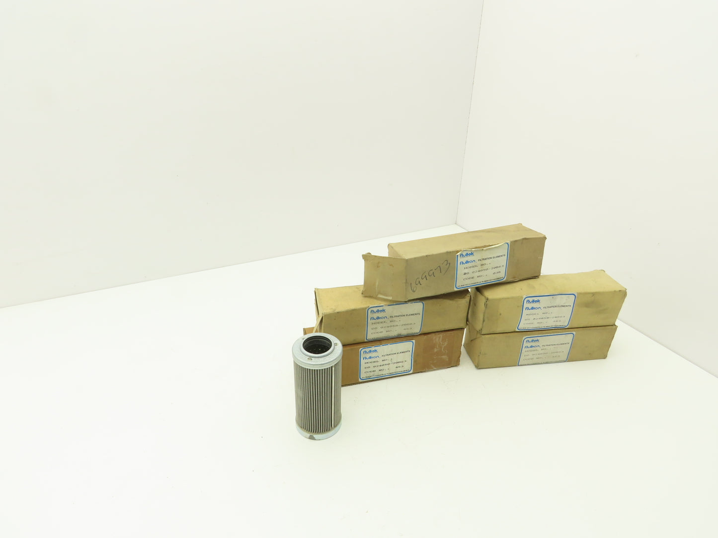 Fluitek DS 024050-20B63 Hydraulic Oil Filter 5"L x 2-1/4"OD x 1-3/8"ID Lot of 5