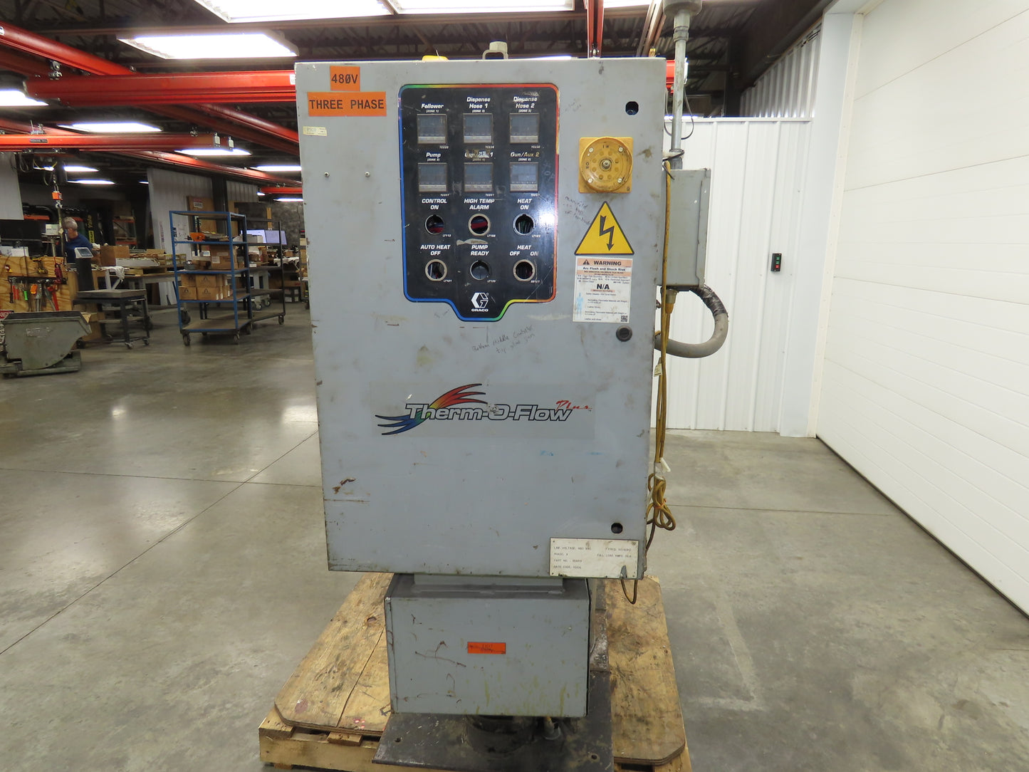 Graco 243895 Thermo-o-flow Hot Melt Drum Unloader 55 Gallon 480V