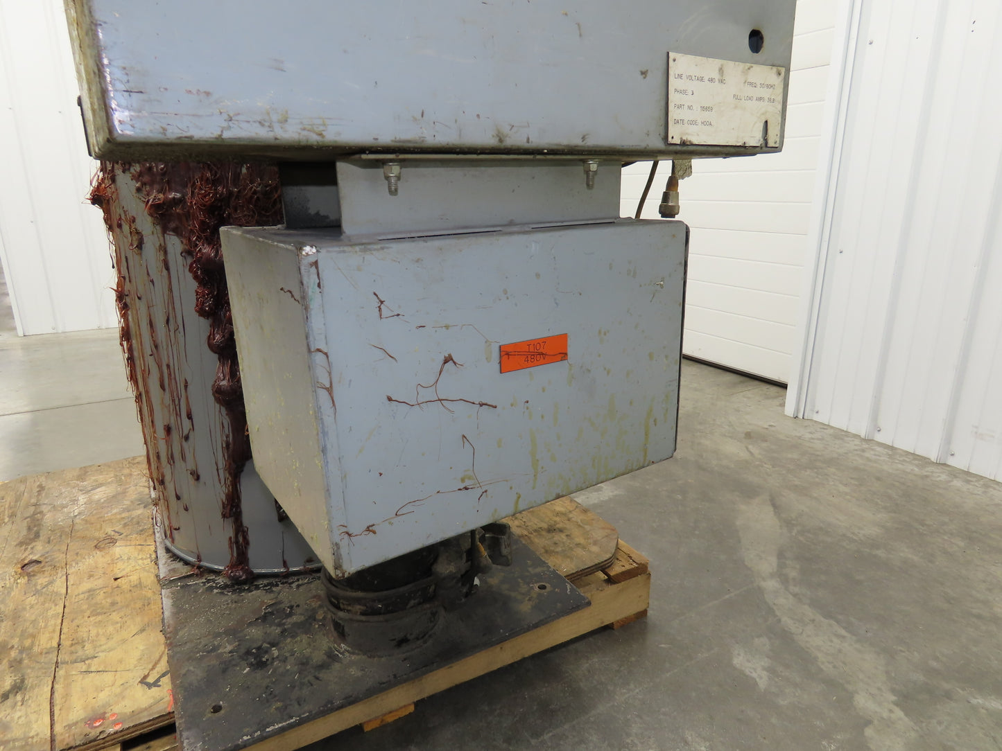 Graco 243895 Thermo-o-flow Hot Melt Drum Unloader 55 Gallon 480V