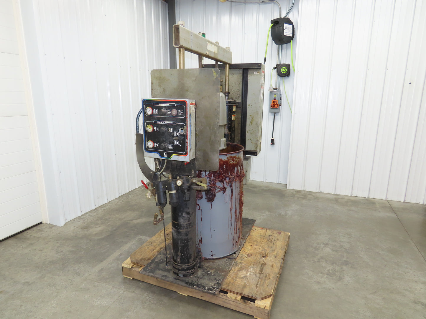 Graco 243895 Thermo-o-flow Hot Melt Drum Unloader 55 Gallon 480V