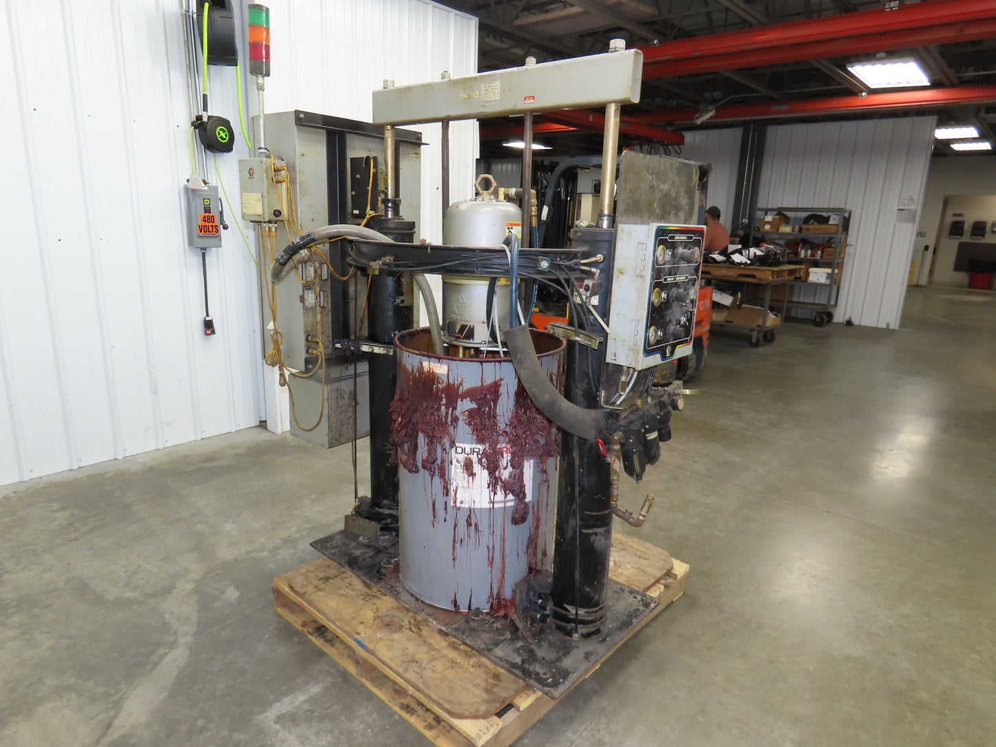 Graco 243895 Thermo-o-flow Hot Melt Drum Unloader 55 Gallon 480V