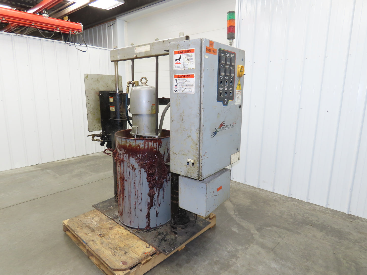 Graco 243895 Thermo-o-flow Hot Melt Drum Unloader 55 Gallon 480V