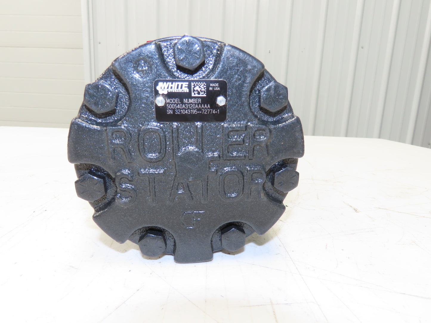 White Roller Stator 500540A3120 Hydraulic Motor 1-1/4" Shaft 4 Hole 7/8"-14UNF