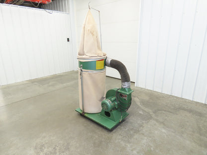 Grizzly Dust Collector 2HP 3 PH Single Bag Filter 1-Phase 115/230V 24/12Amp