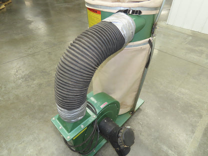 Grizzly Dust Collector 2HP 3 PH Single Bag Filter 1-Phase 115/230V 24/12Amp