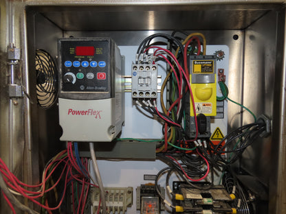 FDA Food Process 11'L Stainless Portable Incline Conveyor 38"Belt 1.5Hp 230V 3PH