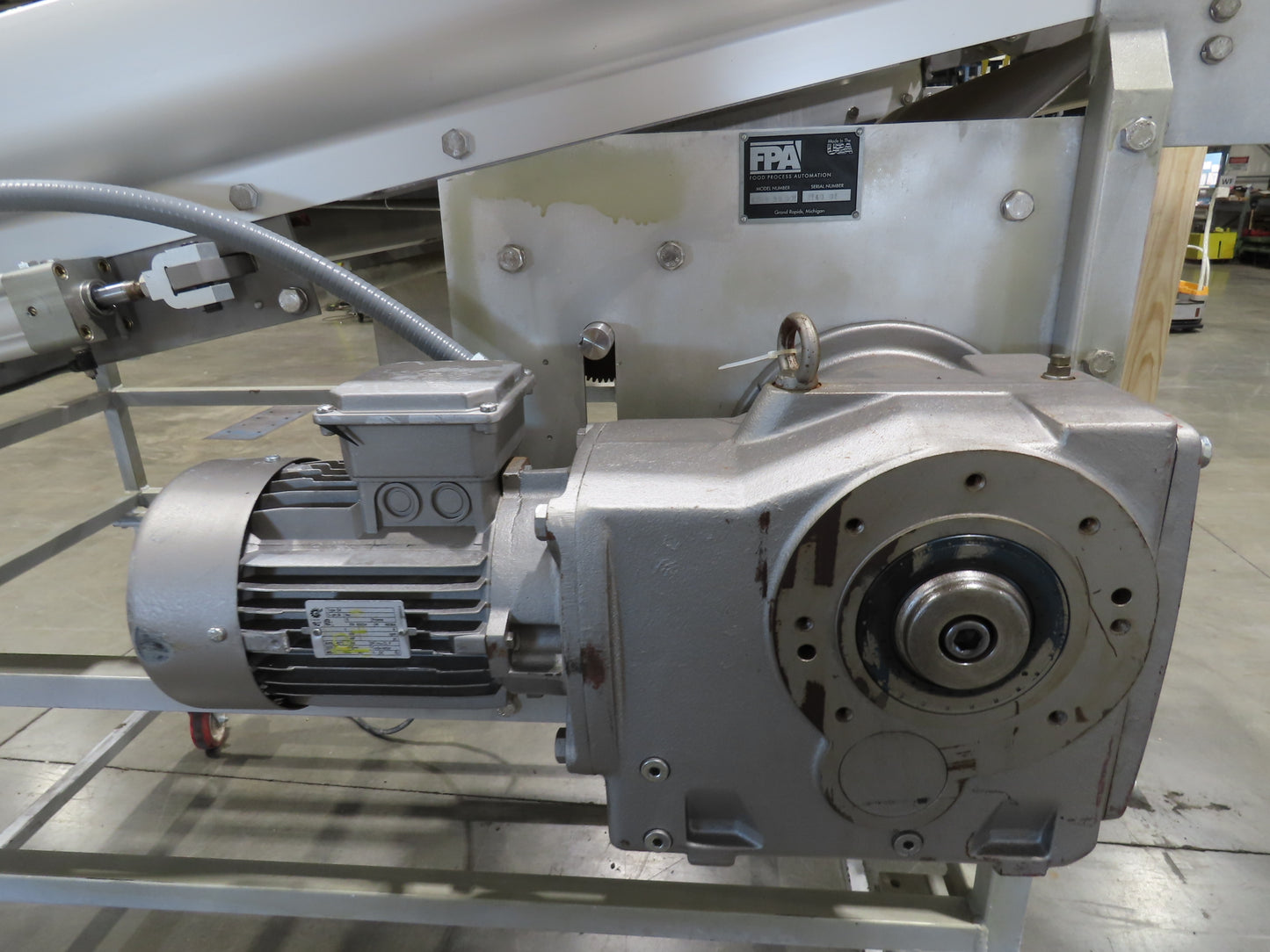 FDA Food Process 11'L Stainless Portable Incline Conveyor 38"Belt 1.5Hp 230V 3PH