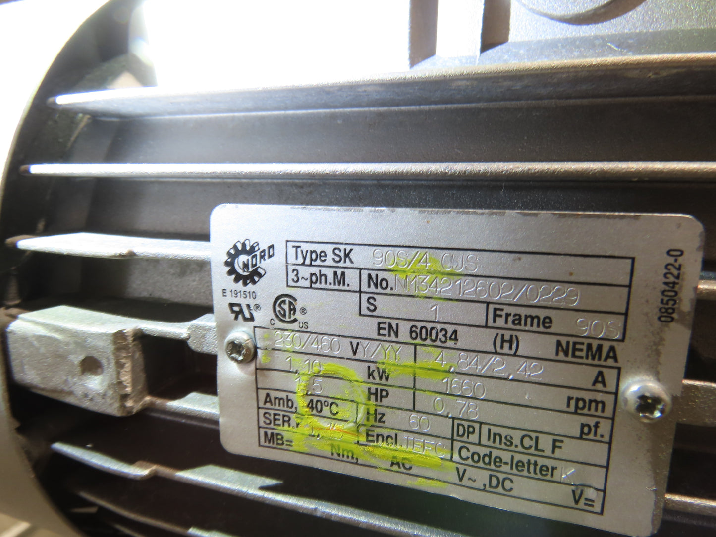 FDA Food Process 11'L Stainless Portable Incline Conveyor 38"Belt 1.5Hp 230V 3PH