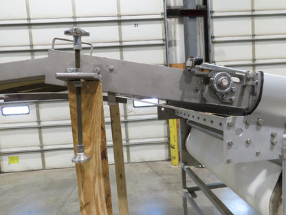 FDA Food Process 11'L Stainless Portable Incline Conveyor 38"Belt 1.5Hp 230V 3PH